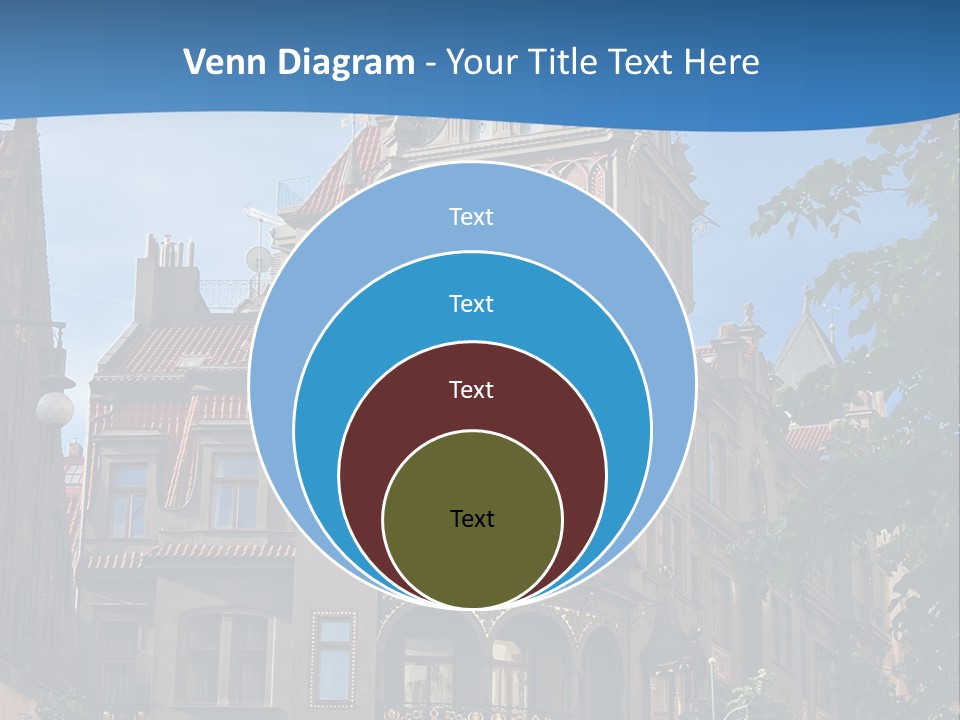 A Large Building With A Steeple On Top Of It PowerPoint Template