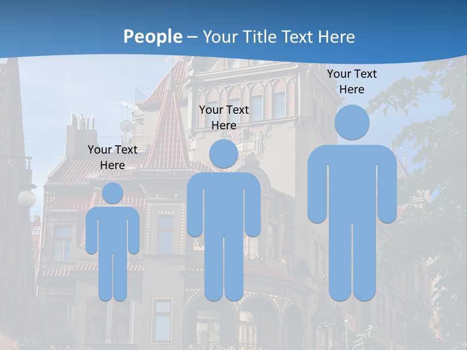 A Large Building With A Steeple On Top Of It PowerPoint Template