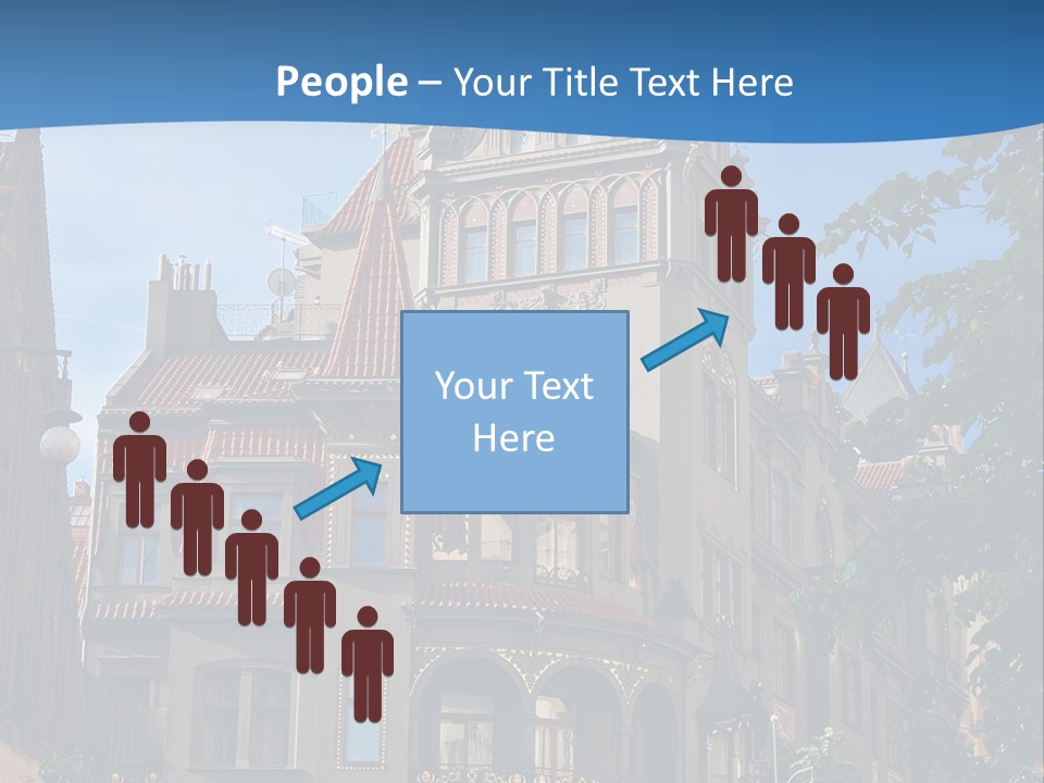 A Large Building With A Steeple On Top Of It PowerPoint Template