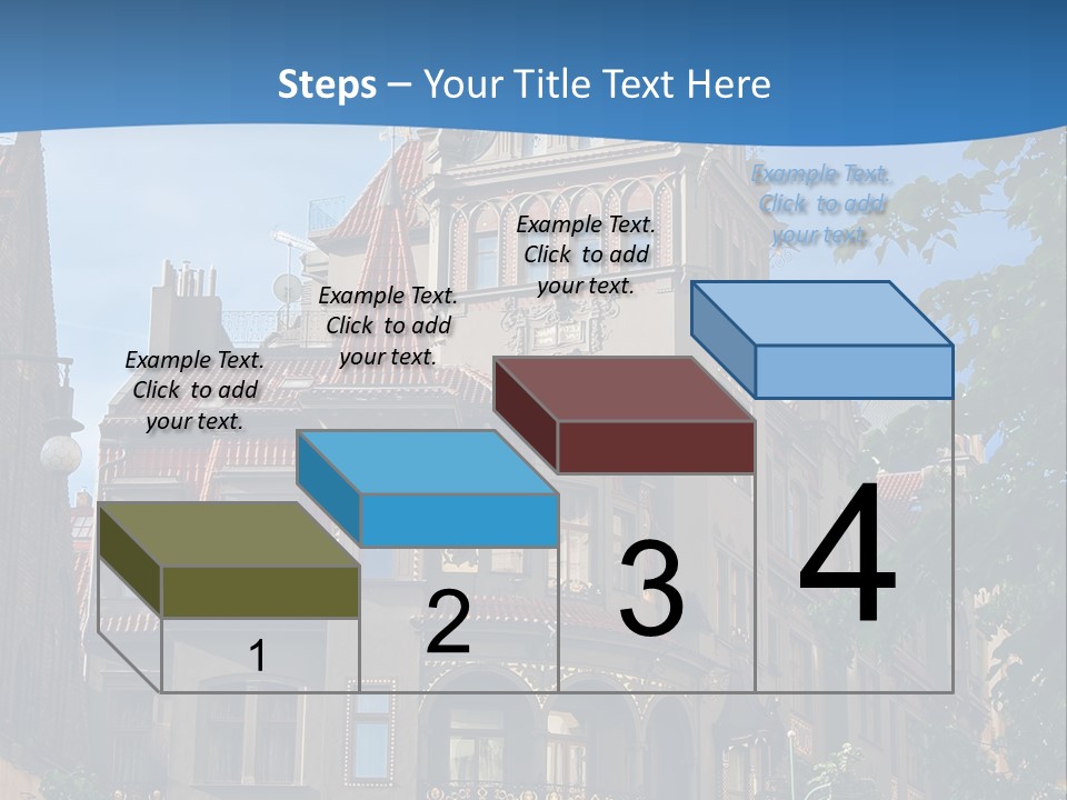 A Large Building With A Steeple On Top Of It PowerPoint Template