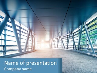 A Tunnel With A Light At The End Of It PowerPoint Template