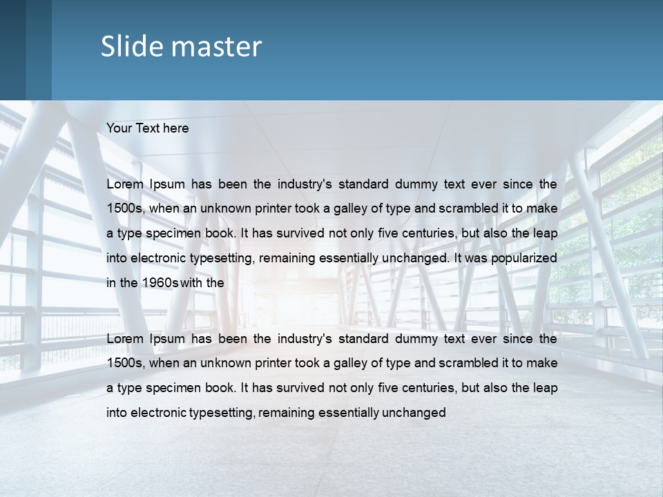 A Tunnel With A Light At The End Of It PowerPoint Template