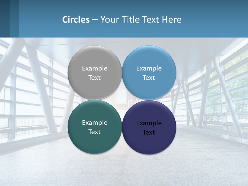 A Tunnel With A Light At The End Of It PowerPoint Template