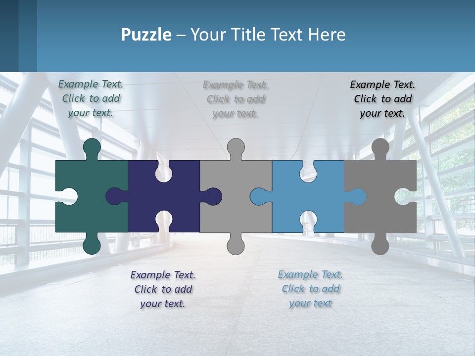 A Tunnel With A Light At The End Of It PowerPoint Template