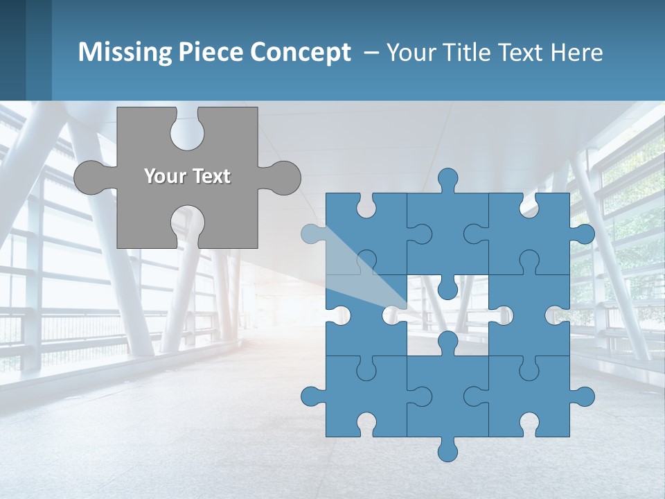 A Tunnel With A Light At The End Of It PowerPoint Template