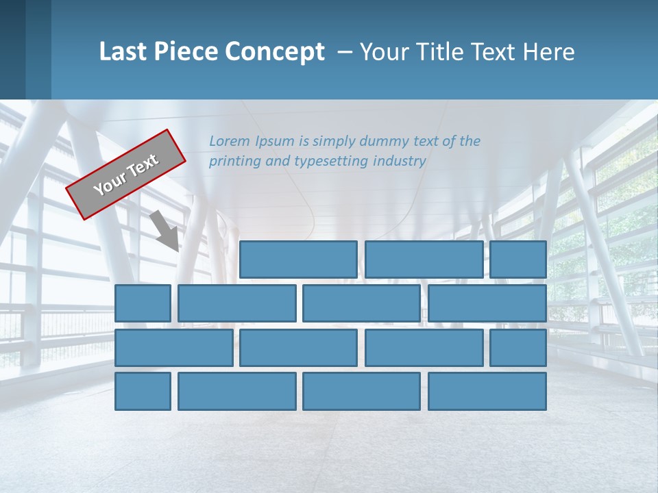 A Tunnel With A Light At The End Of It PowerPoint Template