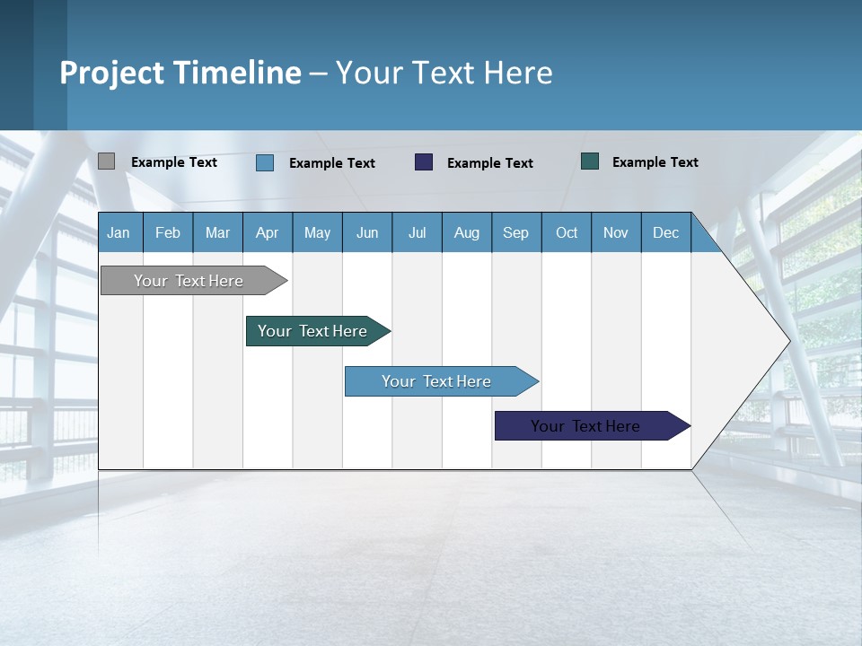 A Tunnel With A Light At The End Of It PowerPoint Template