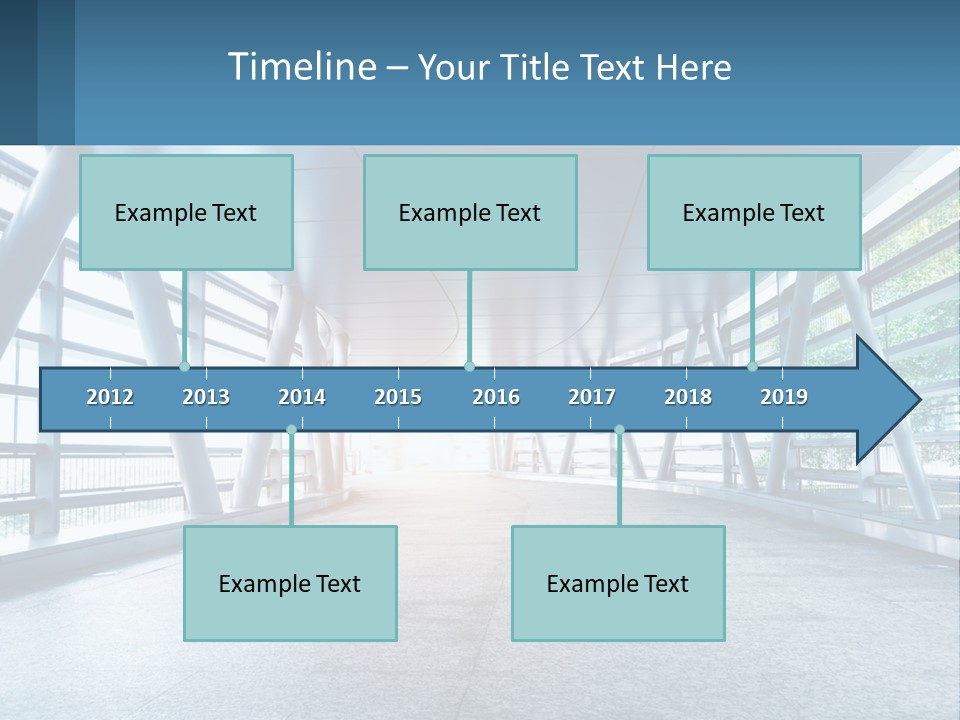 A Tunnel With A Light At The End Of It PowerPoint Template