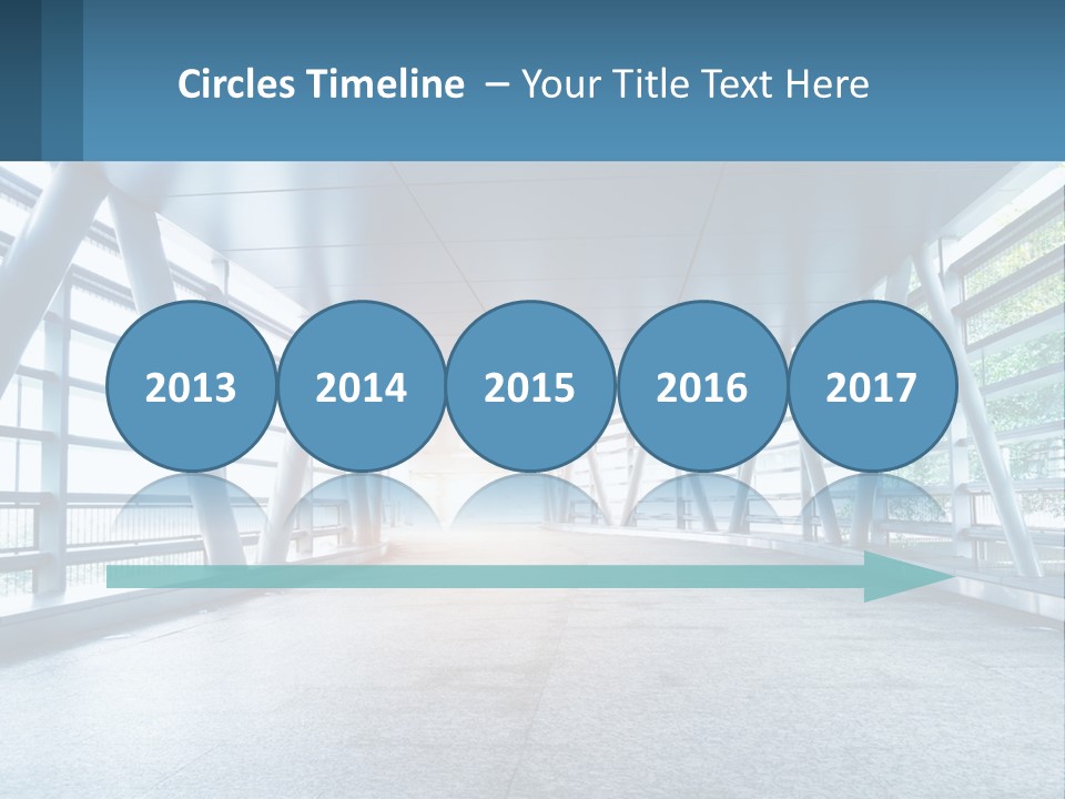 A Tunnel With A Light At The End Of It PowerPoint Template
