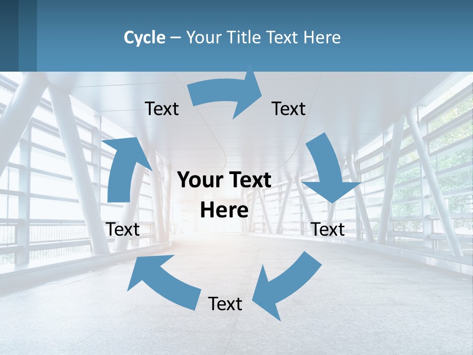 A Tunnel With A Light At The End Of It PowerPoint Template