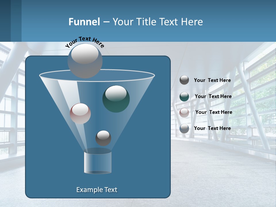 A Tunnel With A Light At The End Of It PowerPoint Template