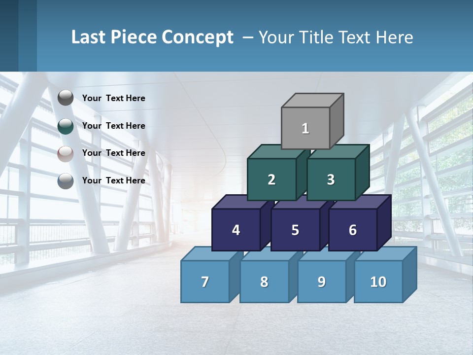 A Tunnel With A Light At The End Of It PowerPoint Template
