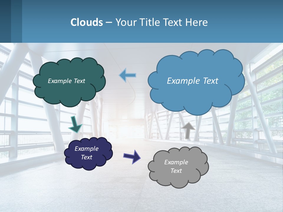 A Tunnel With A Light At The End Of It PowerPoint Template