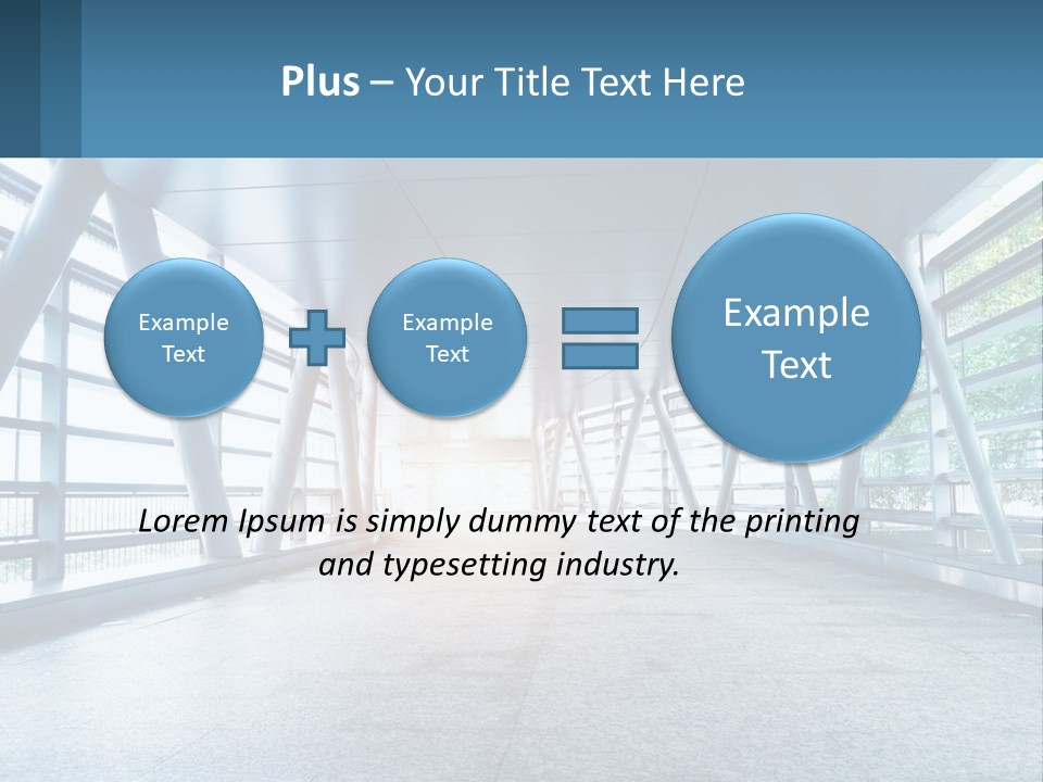 A Tunnel With A Light At The End Of It PowerPoint Template