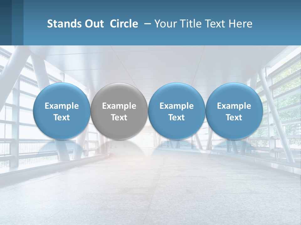 A Tunnel With A Light At The End Of It PowerPoint Template