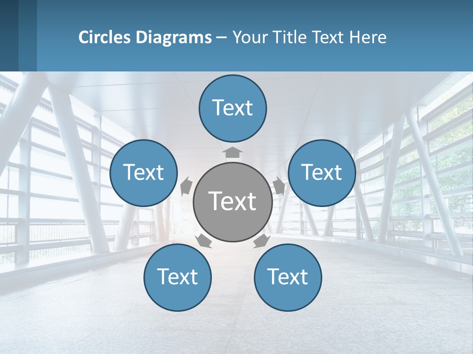 A Tunnel With A Light At The End Of It PowerPoint Template