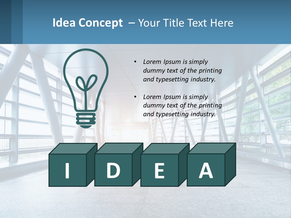 A Tunnel With A Light At The End Of It PowerPoint Template