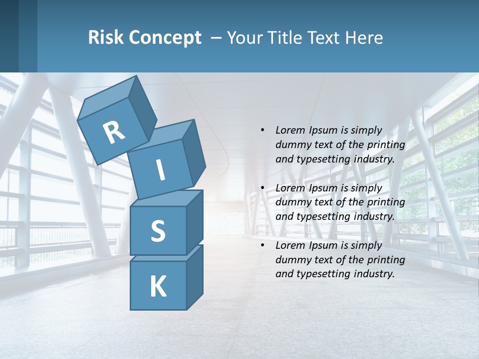 A Tunnel With A Light At The End Of It PowerPoint Template