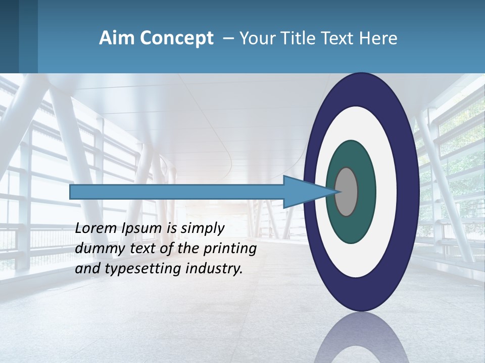 A Tunnel With A Light At The End Of It PowerPoint Template