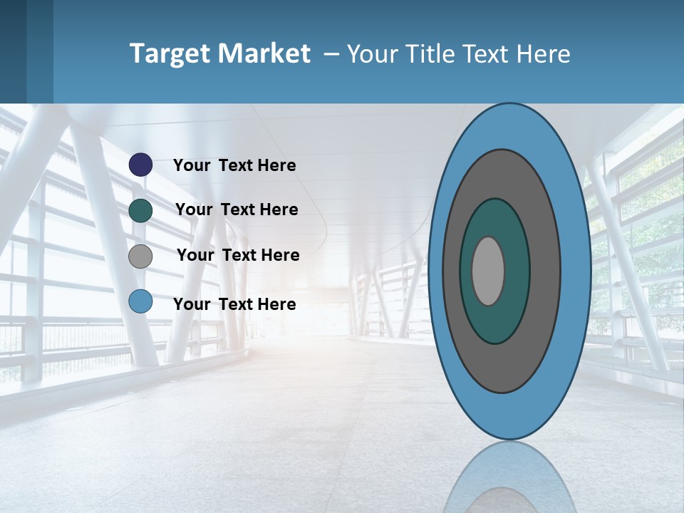 A Tunnel With A Light At The End Of It PowerPoint Template