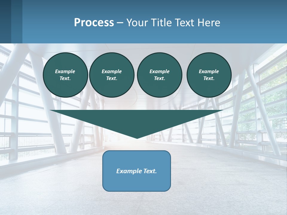 A Tunnel With A Light At The End Of It PowerPoint Template