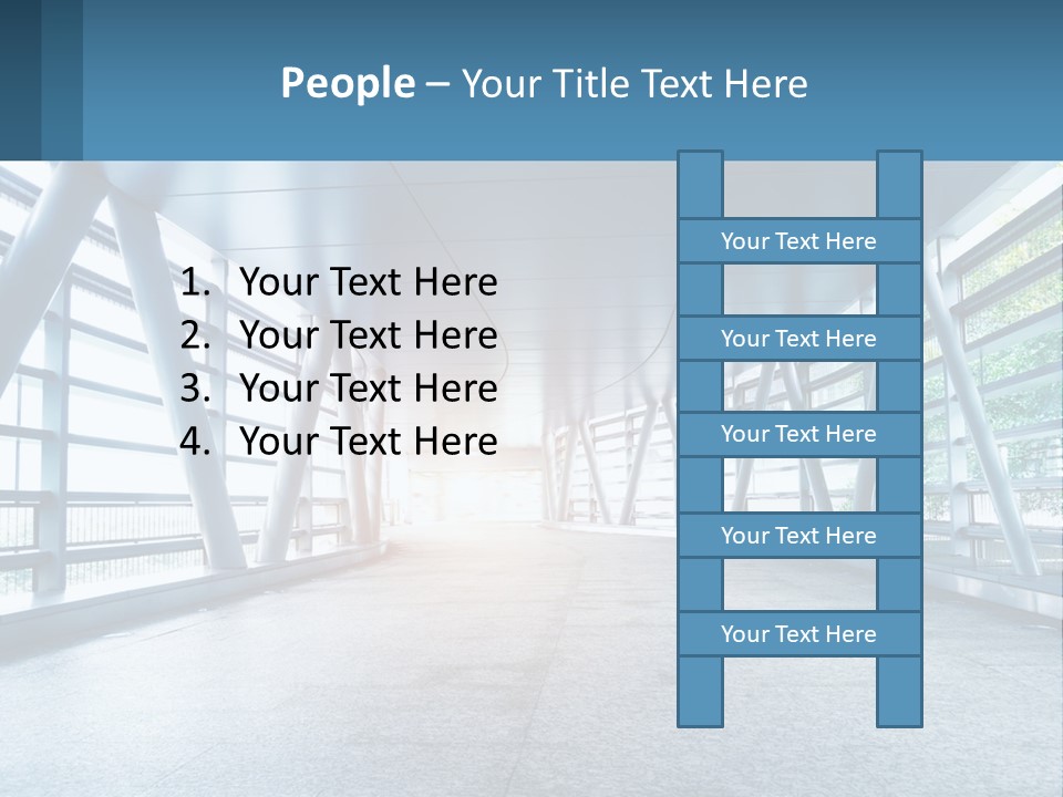 A Tunnel With A Light At The End Of It PowerPoint Template