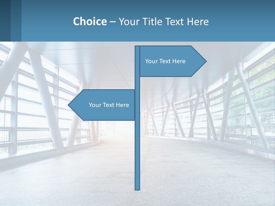 A Tunnel With A Light At The End Of It PowerPoint Template