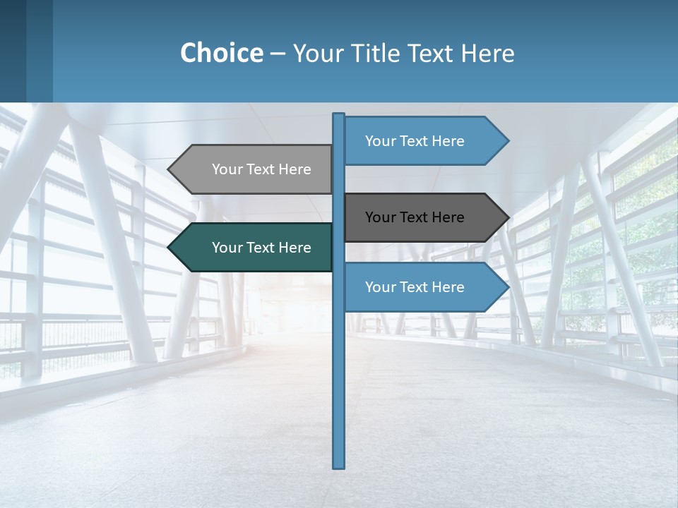 A Tunnel With A Light At The End Of It PowerPoint Template