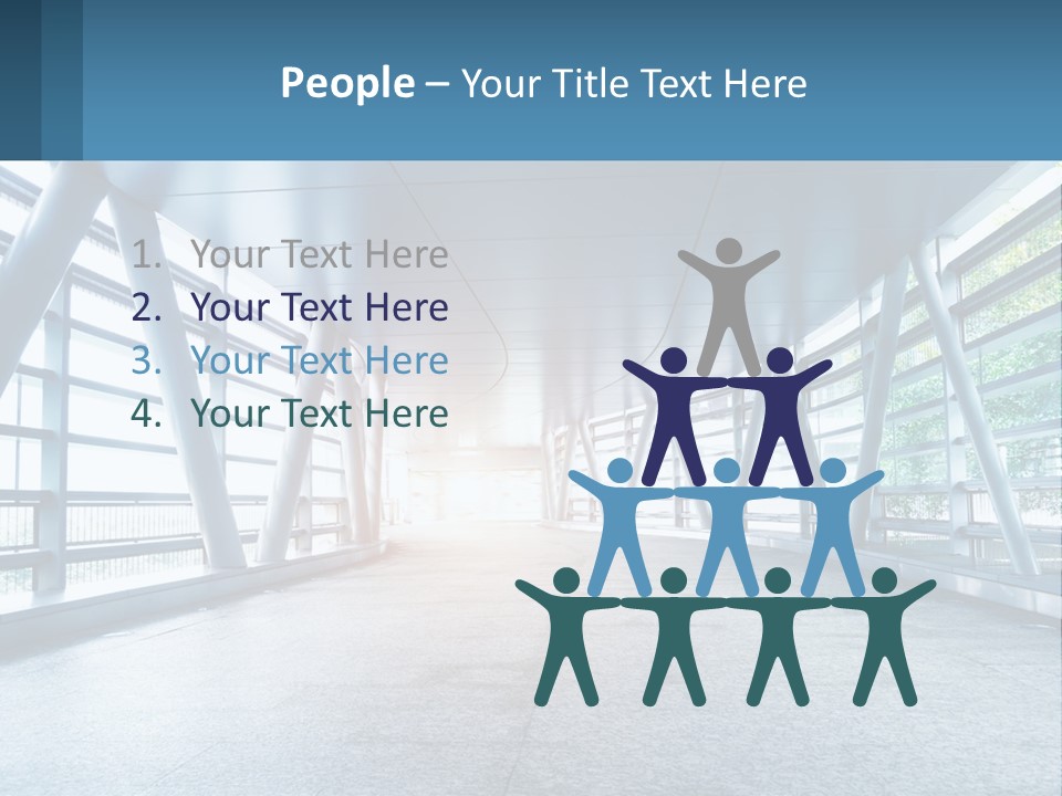 A Tunnel With A Light At The End Of It PowerPoint Template