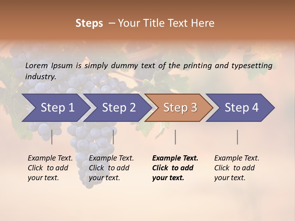 A Bunch Of Grapes Hanging From A Vine PowerPoint Template