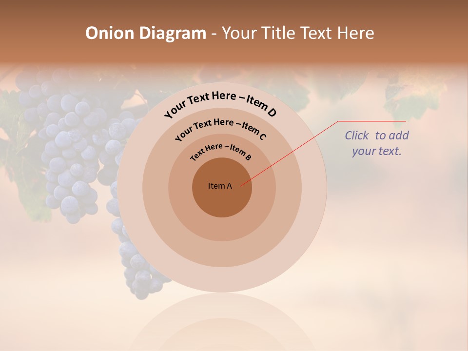 A Bunch Of Grapes Hanging From A Vine PowerPoint Template