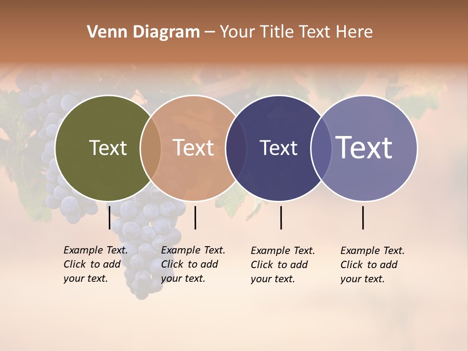 A Bunch Of Grapes Hanging From A Vine PowerPoint Template