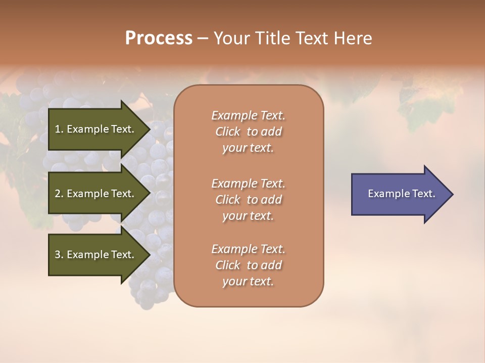 A Bunch Of Grapes Hanging From A Vine PowerPoint Template