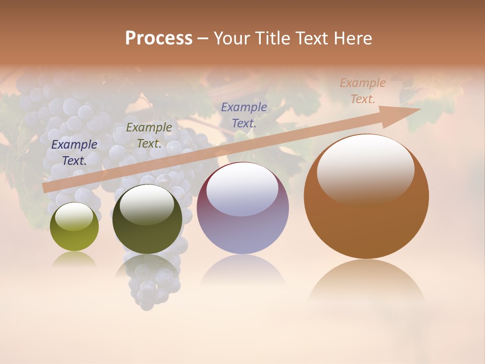 A Bunch Of Grapes Hanging From A Vine PowerPoint Template