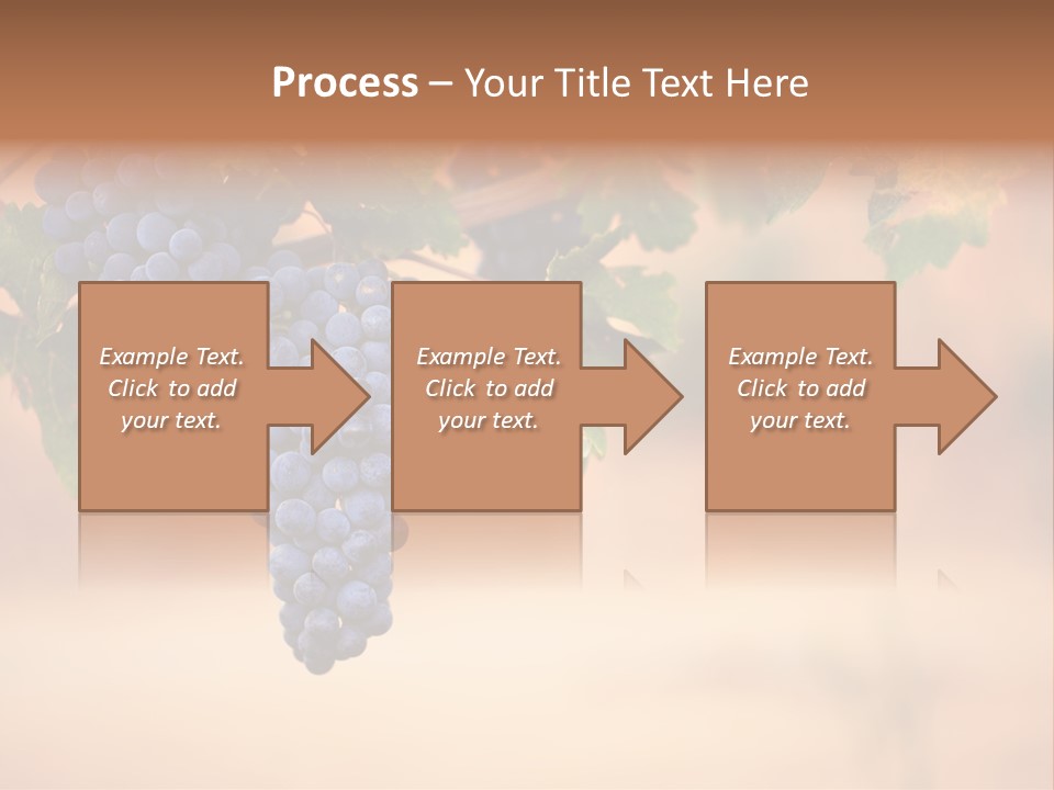 A Bunch Of Grapes Hanging From A Vine PowerPoint Template