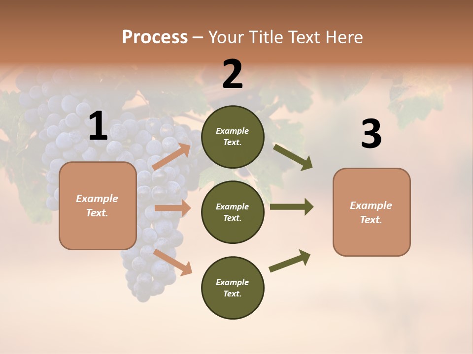 A Bunch Of Grapes Hanging From A Vine PowerPoint Template
