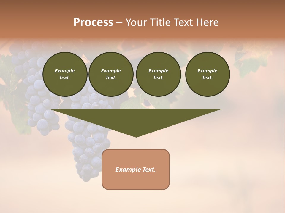 A Bunch Of Grapes Hanging From A Vine PowerPoint Template