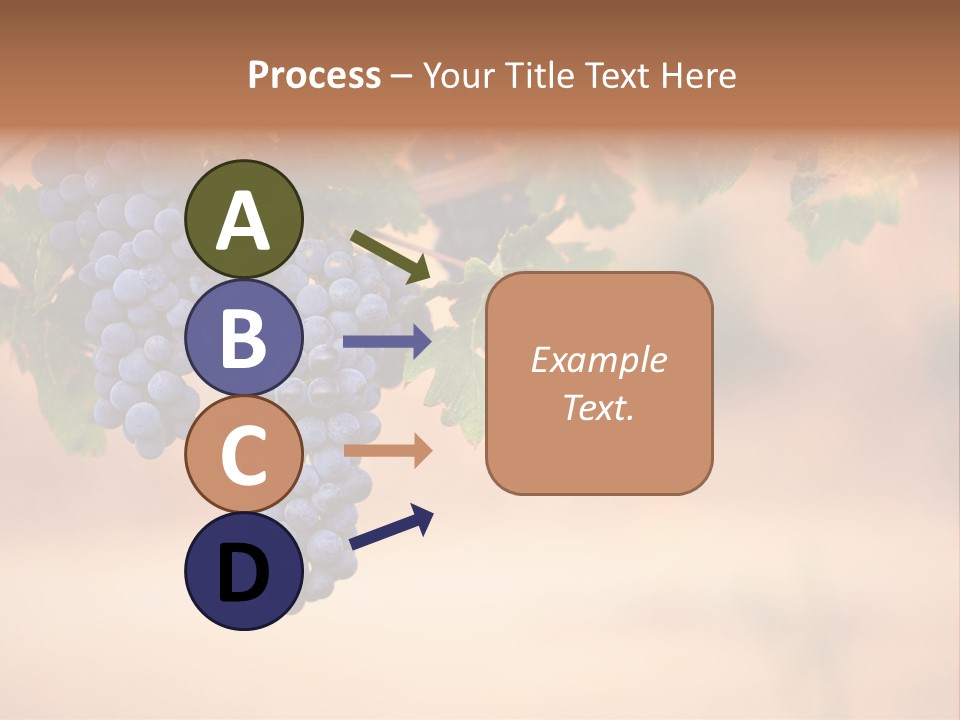 A Bunch Of Grapes Hanging From A Vine PowerPoint Template