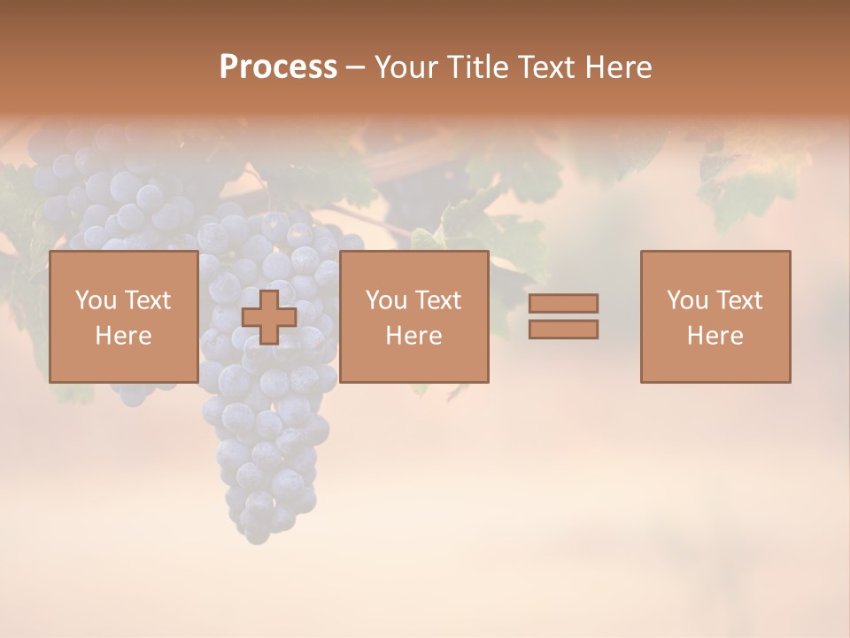A Bunch Of Grapes Hanging From A Vine PowerPoint Template