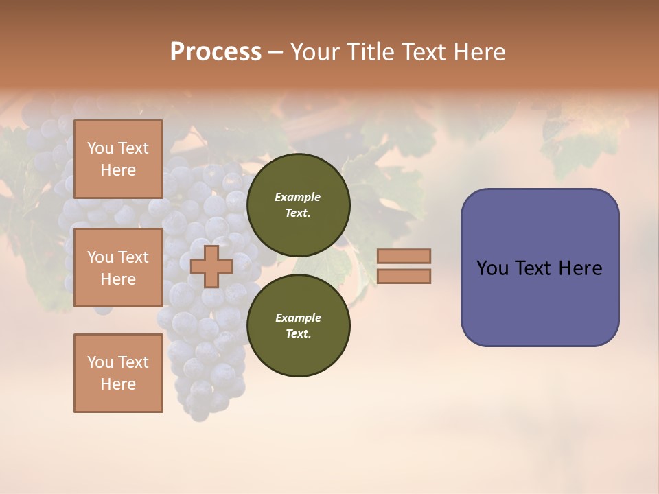A Bunch Of Grapes Hanging From A Vine PowerPoint Template