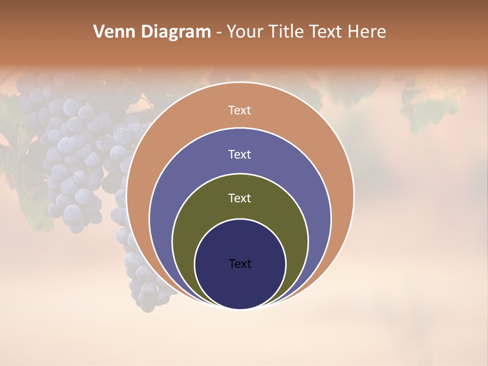 A Bunch Of Grapes Hanging From A Vine PowerPoint Template