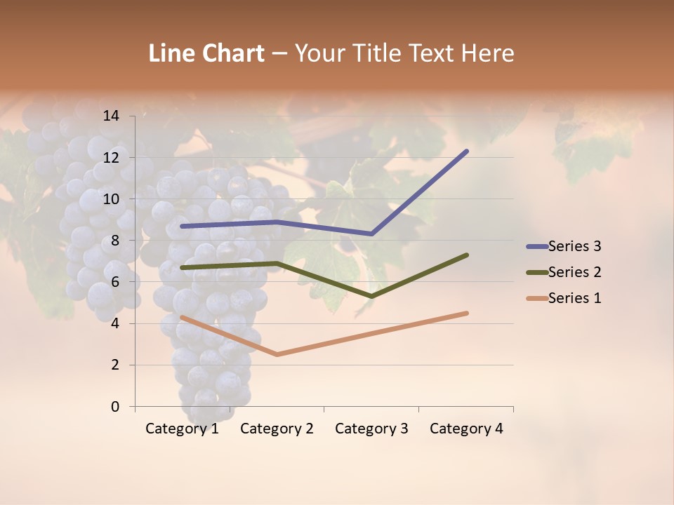 A Bunch Of Grapes Hanging From A Vine PowerPoint Template