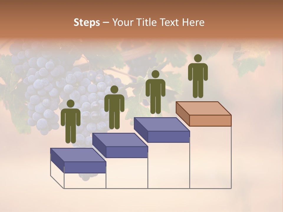 A Bunch Of Grapes Hanging From A Vine PowerPoint Template