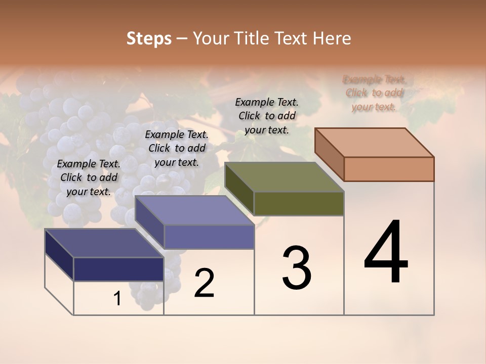A Bunch Of Grapes Hanging From A Vine PowerPoint Template