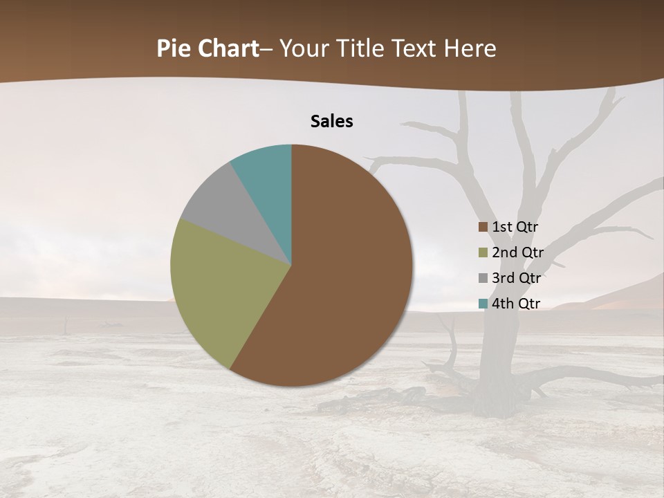 A Dead Tree In The Middle Of A Desert PowerPoint Template