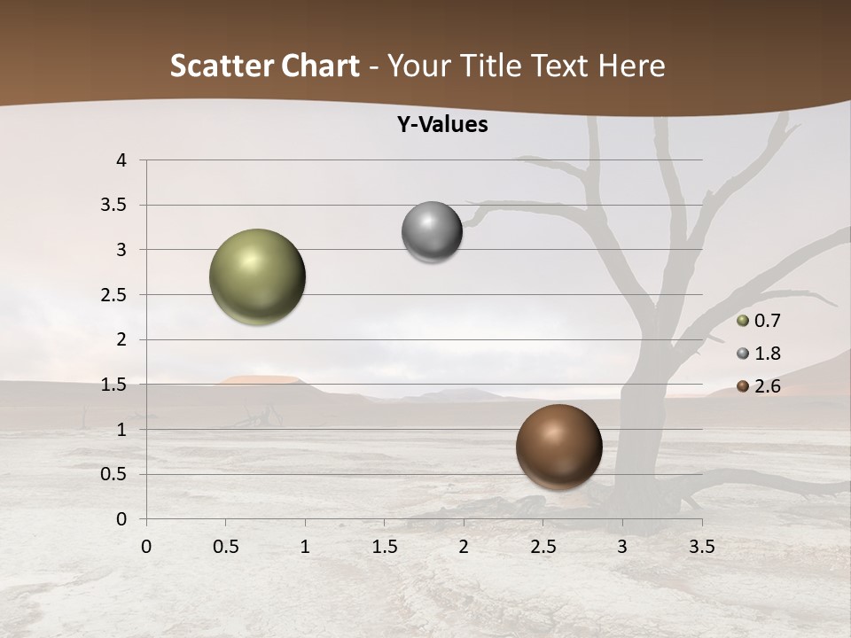 A Dead Tree In The Middle Of A Desert PowerPoint Template