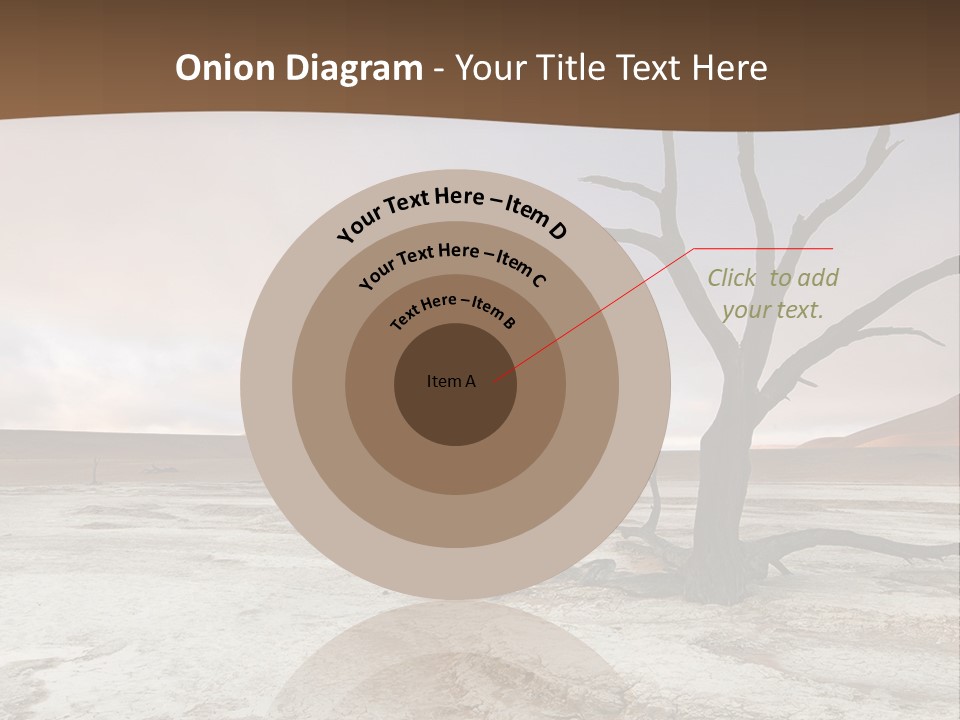 A Dead Tree In The Middle Of A Desert PowerPoint Template