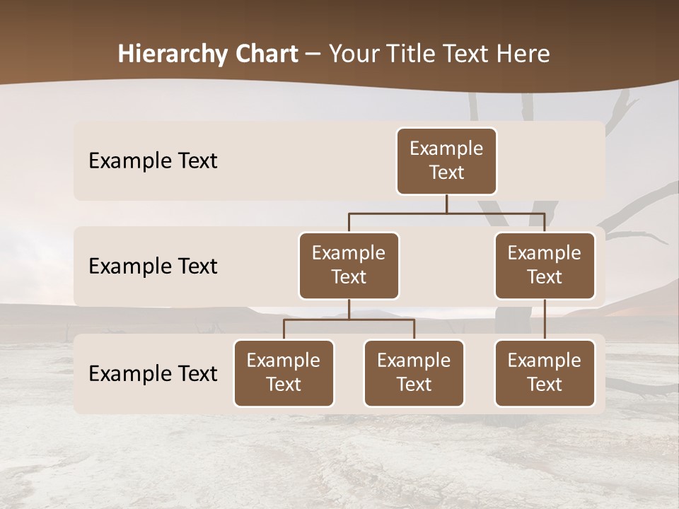 A Dead Tree In The Middle Of A Desert PowerPoint Template