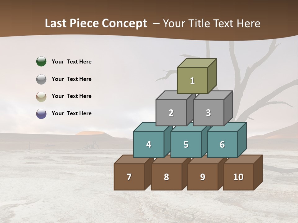 A Dead Tree In The Middle Of A Desert PowerPoint Template