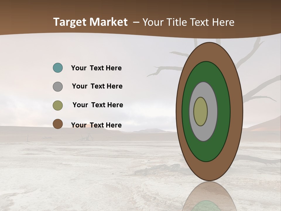 A Dead Tree In The Middle Of A Desert PowerPoint Template